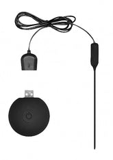 Ouch! Silicone Rechargeable Vibrating Plug with Remote Control Penis Plugs